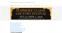 Desktop Screenshot of nspembrokemusicfestival.com