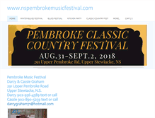 Tablet Screenshot of nspembrokemusicfestival.com